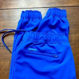 Large petite royal blue Jaanuu jogger scrubs
